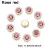 10Piece Snowflake Pearl Rhinestone Buttons  Decorative Flatback Embellishments For Clothing  DIY Cr 1
