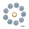 10Piece Snowflake Pearl Rhinestone Buttons  Decorative Flatback Embellishments For Clothing  DIY Cr 14