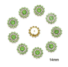 10Piece Snowflake Pearl Rhinestone Buttons  Decorative Flatback Embellishments For Clothing  DIY Cr 15