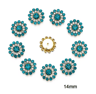 10Piece Snowflake Pearl Rhinestone Buttons  Decorative Flatback Embellishments For Clothing  DIY Cr 16