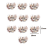 10Piece Snowflake Pearl Rhinestone Buttons  Decorative Flatback Embellishments For Clothing  DIY Cr 19