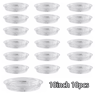 10PCS Clear Plastic Plant Saucers  Round Drip Trays For Flower Pots Seedlings  Home Organization 1