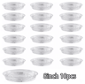 10PCS Clear Plastic Plant Saucers  Round Drip Trays For Flower Pots Seedlings  Home Organization 2