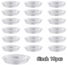 10PCS Clear Plastic Plant Saucers  Round Drip Trays For Flower Pots Seedlings  Home Organization 3