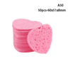 Heart Cellulose Facial Cleansing Sponge Set  Natural Wood Pulp Makeup Remover  Face Wash Sponge 2