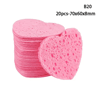 Heart Cellulose Facial Cleansing Sponge Set  Natural Wood Pulp Makeup Remover  Face Wash Sponge 4