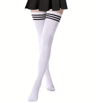 Womens Thigh High Socks  ThreeStripe OvertheKnee Long Tube Socks For Autumn  Winter 2
