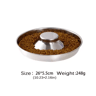 Stainless Steel Dog Bowl Slow Feeder Dog Bowl Puppy Weaning Bowl Pet Feeding Dish Dog Food Bowl 2