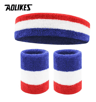 AOLIKES Sports Sweatband Set  Terry Cloth Headband  Wristbands MoistureWicking Sweat Absorbing Gear 3