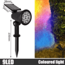 9LED Solar Spotlights With Adjustable Brightness For Outdoor Lighting 3