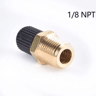 Brass Air Compressor Tank Fill Valve  14 NPT 18 NPT M10 Schrader Valve 5
