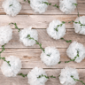 25m Tissue Paper Pom Pom Flower Garland 5