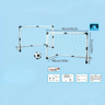 Portable Folding Soccer Goal Set  Indoor  Outdoor Football Training Net With Ball 2
