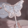 Flower Knows Butterfly Cloud Collar Makeup Mirror  Elegant Handheld Vanity Accessory 2