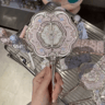 Flower Knows Butterfly Cloud Collar Makeup Mirror  Elegant Handheld Vanity Accessory 9