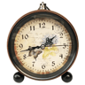Vintage Metal Alarm Clock  Super Silent Quartz Desk Clock With Night Light 5