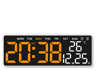 USB Digital Alarm Clock  Dual Alarm LED Desk Clock With Adjustable Brightness 3