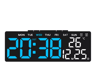 USB Digital Alarm Clock  Dual Alarm LED Desk Clock With Adjustable Brightness 7