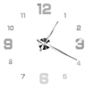 Large Roman Numeral Mirror Wall Clock  2D3D DIY Acrylic Quartz Clock Sticker 11