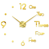 Large Roman Numeral Mirror Wall Clock  2D3D DIY Acrylic Quartz Clock Sticker 5