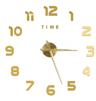 Large Roman Numeral Mirror Wall Clock  2D3D DIY Acrylic Quartz Clock Sticker 10