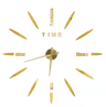Large Roman Numeral Mirror Wall Clock  2D3D DIY Acrylic Quartz Clock Sticker 18
