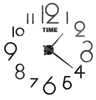 Large Roman Numeral Mirror Wall Clock  2D3D DIY Acrylic Quartz Clock Sticker 17