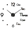 Large Roman Numeral Mirror Wall Clock  2D3D DIY Acrylic Quartz Clock Sticker 26