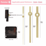 Long Shaft Silent Quartz Clock Movement  DIY Wall  Table Clock Repair Mechanism 3
