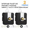 MCDFL Silent Quartz Clock Mechanism  Long Shaft DIY Wall  Table Clock Movement 7