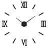Large Roman Numeral Mirror Wall Clock  2D3D DIY Acrylic Quartz Clock 17