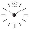 Large Roman Numeral Mirror Wall Clock  2D3D DIY Acrylic Quartz Clock 11