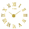 Large Roman Numeral Mirror Wall Clock  2D3D DIY Acrylic Quartz Clock 23
