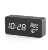 Wooden Digital Alarm Clock  LED Desk Clock With Temperature  Humidity Display 2