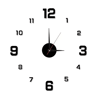 3D Luminous DIY Wall Clock  Frameless Acrylic Clock Stickers For Modern Decor 3