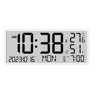 Large LCD Wall Clock  Temperature Humidity  Multifunctional Alarm Display 2