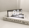 Modern Voice Control LED Mirror Alarm Clock  Portable Digital Desk Clock 1