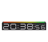 RGB LED Alarm Clock  Colorful Rhythm Light Bar Desk Clock With 3 Brightness Levels 9