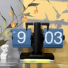 Vintage Flip Page Clock  Automatic Quartz Desktop Timepiece For Retro Decor 2