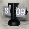 Vintage Flip Page Clock  Automatic Quartz Desktop Timepiece For Retro Decor 11
