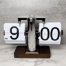 Vintage Flip Page Clock  Automatic Quartz Desktop Timepiece For Retro Decor 13