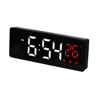 Voice Control Mirror LED Alarm Clock  3 Alarms Temperature  Date Display 1