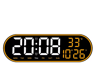 15Inch LED Digital Wall Clock  Remote Control With Temperature Date  Week Display 1