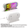 USB Digital Alarm Clock  Dual Alarms Temperature Date  Night Mode 5