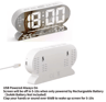 USB Digital Alarm Clock  Dual Alarms Temperature Date  Night Mode 4