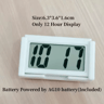 Mini Portable LCD Desk Clock  Battery Powered Date  12H Time Display 3