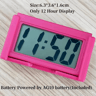 Mini Portable LCD Desk Clock  Battery Powered Date  12H Time Display 1