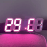 3D LED Digital Alarm Clock  Colorful Night Light With Temperature Display 5