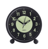 GlowintheDark Silent Alarm Clock  NonTicking BatteryOperated Bedside Clock 3