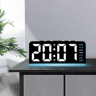 USB Digital Alarm Clock  Mood Light Dual Alarms  Temperature Display 10